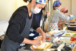 小学校家庭教育学級　Xmasロールケーキ作り