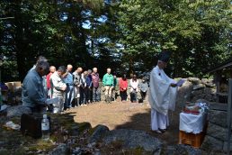 桜が満開！ 小里城跡祈願祭