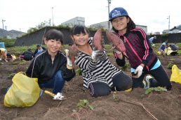 袋いっぱい！たくさん掘れて楽しかったね！