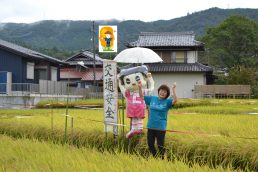 交通安全見守る案山子あらわる！