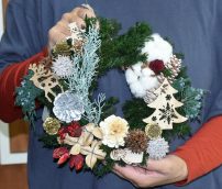クリスマスリース作り