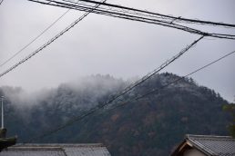 稲津の山も雪化粧