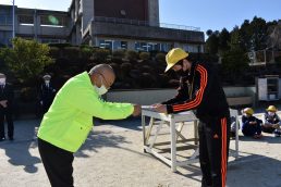 分団引き継ぎ式