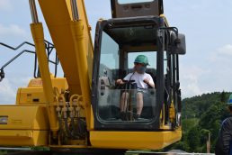 働く車に乗ったよ！