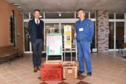 どうぞ　いいなっつ農園産サツマイモです。