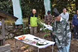 小里城跡　祈願祭