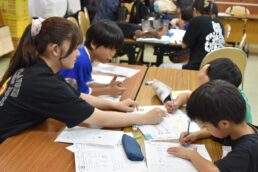 お姉さんと勉強したよ！